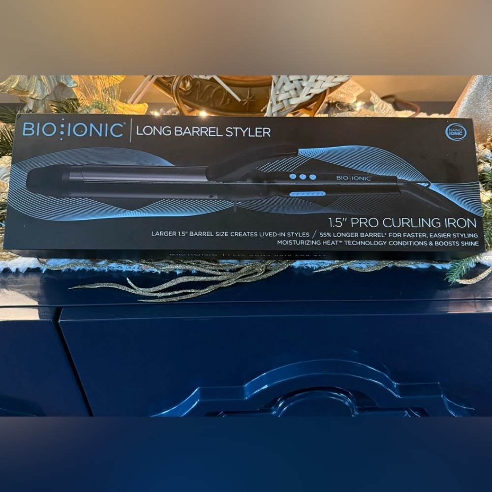 Bio Ionic Black Long Barrel Pro Curling Iron